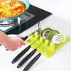 fastel Spoon Rests Silicone Spoon Spatula Holder Rack Heat Resistant Spatula Holder Spatula Pad 4 Holes Kitchen Cooking Supplies Colour as avalibity view 2
