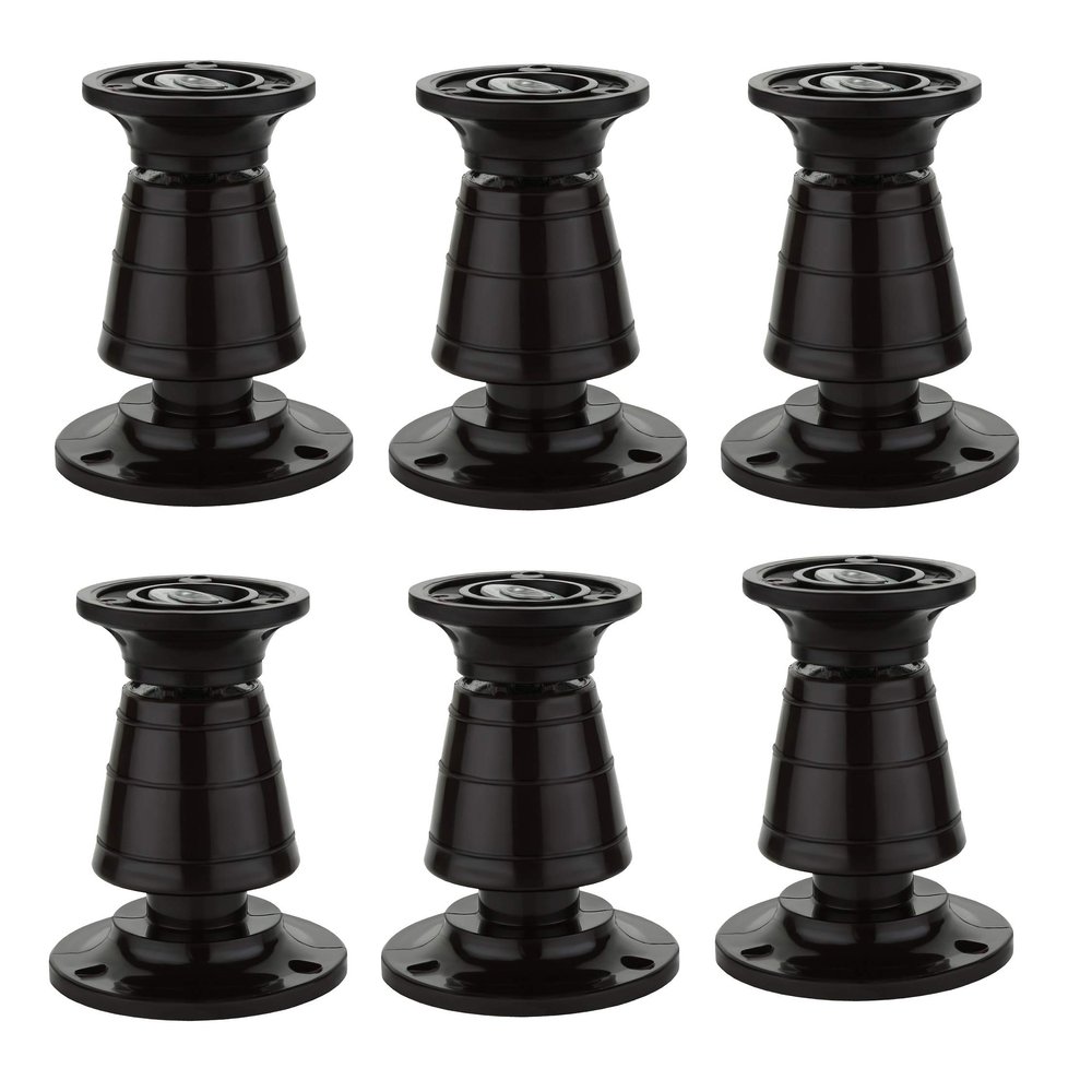 Nixnine Plastic Door Catcher/Magnetic Door Stopper/Door Magnetic Holder/Door Magnet for Home, Office, (7cm x 5cm) (Brown) Pack of 6