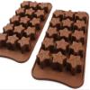 Chitranshi Silicone Chocolate Mould Multi Color Shape, Jelly Candy Mould, Cake Baking Mould, 12- Piece Cavity Bakeware Mould (Star Shape) view 1