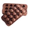 Chitranshi Silicone Chocolate Mould Multi Color Shape, Jelly Candy Mould, Cake Baking Mould, 12- Piece Cavity Bakeware Mould (Star Shape) view 2