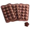 Chitranshi Silicone Chocolate Mould Multi Color Shape, Jelly Candy Mould, Cake Baking Mould, 12- Piece Cavity Bakeware Mould (Star Shape) view 3