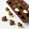 Chitranshi Silicone Chocolate Mould Multi Color Shape, Jelly Candy Mould, Cake Baking Mould, 12- Piece Cavity Bakeware Mould (Heart Shape Mold) view 2
