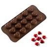Chitranshi Silicone Chocolate Mould Multi Color Shape, Jelly Candy Mould, Cake Baking Mould, 12- Piece Cavity Bakeware Mould (Heart Shape Mold) view 3