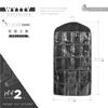 FATMUG Multipurpose Socks Organizer for Wardrobe Closet Almirah hanging storage - Black (Set of 2) view 2