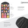 FATMUG Multipurpose Socks Organizer for Wardrobe Closet Almirah hanging storage - Black (Set of 2) view 3