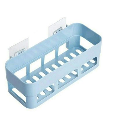 Orrda Multipurpose Kitchen Bathroom Shelf Wall Holder Storage Rack Bathroom Rack Storage Box Strong Magic Sticker Shower Rack (3)