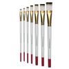 Art Asia Flat White Brown Synthetic Paint Brushes for Nail, Watercolor and Acrylic Painting - Set of 7 view 3
