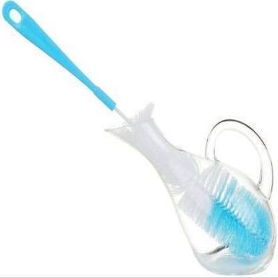 Bringhom Multi Purpose Long Handle Cleaning Brush for Swabs Jars, Bottles, Thermos, Containers, Sinks, Dish, Bowls (1 Pcs, Length : 38cm, Multi Colour)