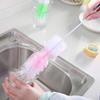 Bringhom Multi Purpose Long Handle Cleaning Brush for Swabs Jars, Bottles, Thermos, Containers, Sinks, Dish, Bowls (1 Pcs, Length : 38cm, Multi Colour) view 2