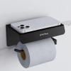 Plantex Platinum 304 Grade Stainless Steel Toilet Paper Holder with Mobile Stand/Toilet Paper Roll Holder for Bathroom Accessories (Matt Black) view 1