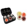 AADGEX Flexible Hot Silicone Spherical 6 Round Ball Ice Cube Tray Maker Mold with Lid Perfect Ice Spheres for Whiskey Lovers Cocktails (6 Section) view 3