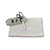 Ruby Fabrics Linings White Cotton Flannel Blue Line Fusing Fabric for Interlining(1 Meter) view 2