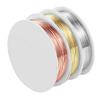 ART IFACT 30 Meters - 21 Gauge Copper, Silver and Brass Wire (10 Meters Each) for Beading Wire, Craft Work, Flower Making, Hobby Crafts and School Crafts Project (21 Gauge (0.81 mm)) view 1