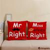 Jhingalala Mr. Right - Miss Always Right Printed Satin Cushions with Filler Combo ( Medium ) view 3
