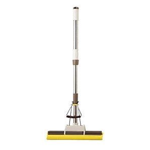VENIVA Stainless Steel Super Water Absorbent Double Roller Sponge Super Water Absorbent Floor Cleaning Mop/Wet Mop Quick Dry - 1 Pc (Random Color)