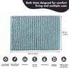 Democracy Homes Non Slip New Cabana Loop Recycle Non Woven Fabric Super Soft for Extra Comfort Bath Floor mat for Home & Bathroom Machine Washable Dry Quickly (Marine Blue, 1800 GSM, 45x65 cm) view 2