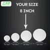 ZAP Hexa Ultra Square 304 Stainless Steel 8-Inch Circular Overhead Shower with 18-Inch Square Arm | Ultra-Thin Design with Silicone Nozzles | Rainfall Shower Head view 3