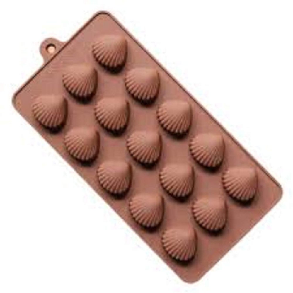 Glamaxy Silicone Chocolate Mould| Cake Baking Mould | Bakeware Chocolate Moulds (SeaShell Moulds 1 Pack)