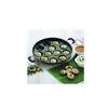 STEEPLE Non Stick Aluminium Appam Maker Pan | 12 Cavity Appam Pan | Pancake Maker | Appam Maker with Side Handle Lid Cover - Red view 2