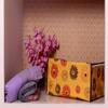 ANKIT INTERNATIONAL Garments Protector Floral Print Yellow Saree cover/Clothes Storage Bag with Dust Protection Front Clear window & Zip Closure for Multi-Purpose Clothing Storage Pack of 6(16 x 14 x 9 inches)AI-YF-06 view 3