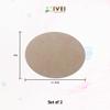 IVEI DIY Wood Sheet Craft - MDF Cutouts Oval Shaped - Curved Painting Wooden Sheet Craft - Set of 2 for Decoupage MDF Plains, Resin Art Work & Decoration view 4