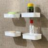 FosCadit 4Pcs Super Adhesive Sticker Soap Stand Holder Wall Mounted Shower Soap Stand for Bathroom and Kitchen (Multicolor) (4Pcs Set) view 2
