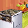 KANUSHI Industries Fridge Cover for Top/Refrigerator Cover (Color:Brown)(FRI-BROWN-TREE-TOP-01) view 2