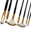 Art Asia Exotic Mix Synthetic Hair Paint Brush Set of 7 Pc for Acrylic, Watercolor, Gouache Painting(Wood) view 2
