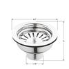 Rudraksha Stainless Steel Waste Coupling for Sink/Wash Basin with PVC Waste Pipe for Wash Basin/Kitchen Sink, 4 Inch (Silver) Pack of 2 view 3