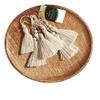 Zippy Flora Cotton Handmade Tassels with Beads for DIY Wall Crafts and Projects, Pack of 10 (Off-White) view 1