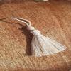 Zippy Flora Cotton Handmade Tassels with Beads for DIY Wall Crafts and Projects, Pack of 10 (Off-White) view 4