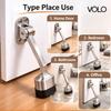 Volo Silver Satin Door Stopper Vanilla 5 Inches/125mm Nickel (Color: Silver)(Pack of 2) view 3