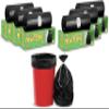 Newtone Garbage Bags | Large 24 X 32 Inches | 90 Bags (15 Bags X 6 Rolls) | Dustbin/Trash bin | Box Packing | (Black) - Perforated Box for Easy Dispensing view 1