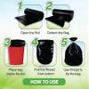 Newtone Garbage Bags | Large 24 X 32 Inches | 90 Bags (15 Bags X 6 Rolls) | Dustbin/Trash bin | Box Packing | (Black) - Perforated Box for Easy Dispensing view 4