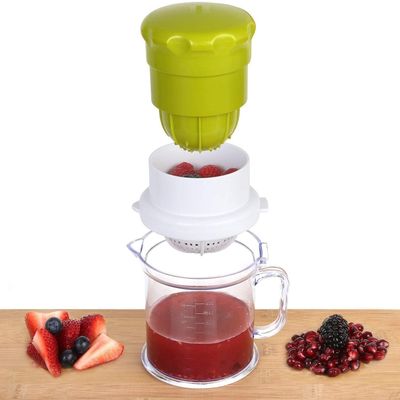 XEAMUSY 2 in 1 Multi Use Manual Hand Press Fruit Juicer for Pomegranate, Lime Fresh, Water Melon, Strawberry, Blueberry, Grapes Healthy Juice Anytime Fresh | Multi-Color | Pack of 1