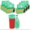 Newtone Garbage Bags | Large 24 X 32 Inches | 90 Bags (15 Bags X 6 Rolls) | Dustbin/Trash bin | Box Packing | (Green) - Perforated Box for Easy Dispensing view 1