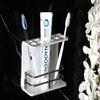 SHREE HANS CREATION Wall Mounted self Adhesive Acrylic Tooth Brush Holder/Stand/Tumbler/Toothpaste for Bathroom Stand Organizer Rack for Home (D3-White) / (055) view 1