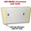 SHREE HANS CREATION Wall Mounted self Adhesive Acrylic Tooth Brush Holder/Stand/Tumbler/Toothpaste for Bathroom Stand Organizer Rack for Home (D3-White) / (055) view 3
