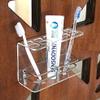 SHREE HANS CREATION Wall Mounted self Adhesive Acrylic Tooth Brush Holder/Stand/Tumbler/Toothpaste for Bathroom Stand Organizer Rack for Home (D3-Transparent) / (057) view 4