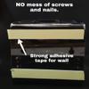 SHREE HANS CREATION Wall Mounted self Adhesive Acrylic Tooth Brush Holder/Stand/Tumbler/Toothpaste for Bathroom Stand Organizer Rack for Home (D3-Black) / (056) view 4