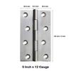 MHS Crosta Stainless Steel MATT Finish Concealed Premium Hinges for Door (5 X 12 GAUGE) view 2