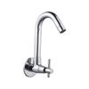 SPAZIO Brass Sink Cock with Swinging Spout/Wall Mounted Tap - Chrome (Tarim Series) view 2