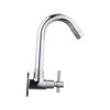 SPAZIO Brass Sink Cock with Swinging Spout/Wall Mounted Tap - Chrome (Tarim Series) view 3