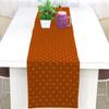 Riara Art Silk Banarsi Brocade Traditional Table Runner for Dining Table 4 & 6 Seater Table Cloth Rectangle Coffee Table Cloth 72x12 Inches (183 x 31 cm) (Rust Orange) view 1