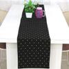 Riara Art Silk Banarsi Brocade Traditional Table Runner for Dining Table 4 & 6 Seater Table Cloth Rectangle Coffee Table Cloth 72x12 Inches (183 x 31 cm) (Black) view 1