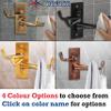 DOCOSS -Pack of 3-Stainless Steel Flexible 4 Pin Bathroom Hooks Cloth Hanger Wall Hook Door Robe Hooks for Hanging Keys,Clothes,Towel Steel Hook (Rose-Gold) view 3