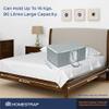 HomeStrap Printed Front Handle Underbed Storage Bag/Organizer/Blanket Cover (Grey, Pack Of 3, Non-Woven) (Shark Tank Product), 44 Centimeters, 30 Centimeters view 3