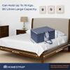 HomeStrap Printed Rectangular Underbed Storage Bag/Organizer/Blanket Cover with Front Handle (Navy Blue) Pack of 3 view 3