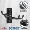 DOCOSS -Pack of 3-Flexible 4 Pin Bathroom Hooks Cloth Hanger Wall Hook Door Robe Hooks for Hanging Keys,Clothes,Towel Steel Hook (Black) view 4