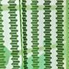 Soulful Creations Beautiful Sheer Strip String Net Tissue Polyester Curtains for Window 5 Feet, Pack of 2, (Green) view 2